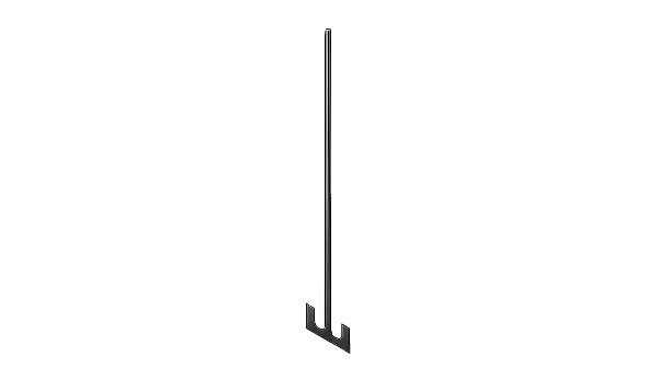 HELICE EM INOX DE 6CM TIPO PA COM HASTE 35CM