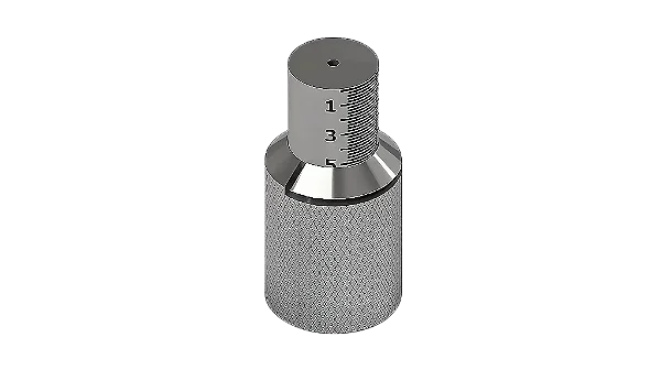 MEDIDOR DE FLUENCIA 1/50 EM ACO INOX