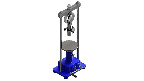 PRENSA PARA ENSAIO MINI-CBR COM ANEL DINAMOMETRICO DE 500KGF