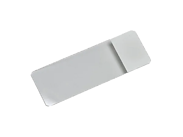 LÂMINA AUTOMAÇÃO EXTREMIDADE BRANCA 45° LAPIDADA TÉRMICA/UV 26X76MM ESPESSURA 1 A 1,2MM