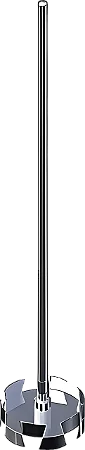 HELICE EM INOX TIPO CENTRIFUGA DE 3CM COM HASTE DE 35CM
