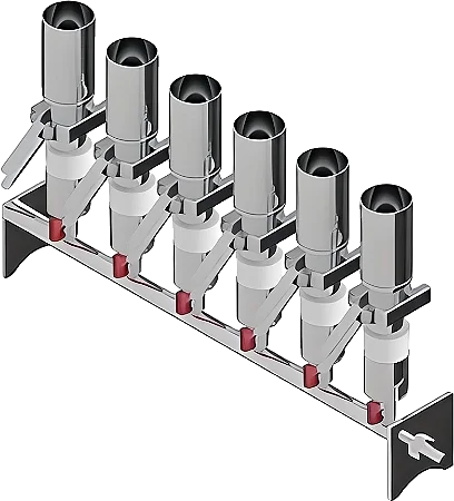 SISTEMA DE FILTRAGEM MANIFOLD EM ACO INOX 6 PROVAS