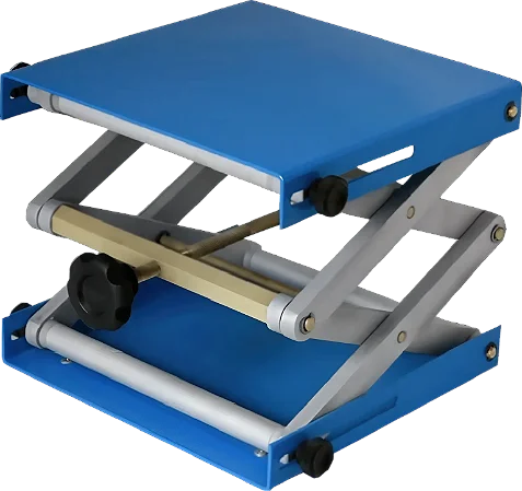 PLATAFORMA ELEVATORIA TIPO JACK COM BASE EM ALUMINIO (C)10(L)10(E)17CM