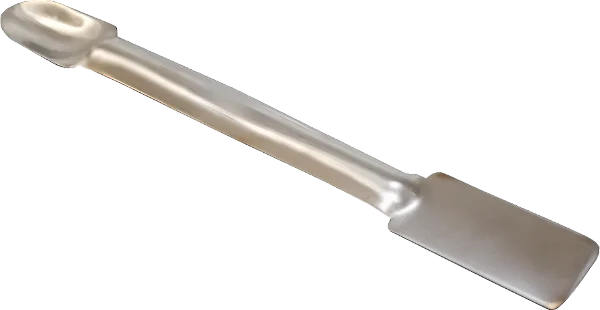ESPATULA COM COLHER EM CHAPA DE ACO INOX COMP. 150MM