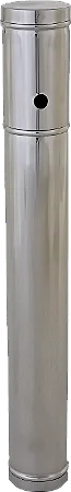 ESTOJO EM INOX PARA ESTERILIZACAO DE PIPETAS (D)50(A)400MM