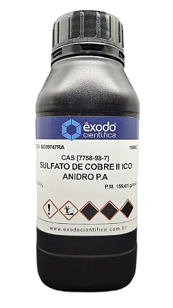 SULFATO DE COBRE II ICO ANIDRO PA 1KG