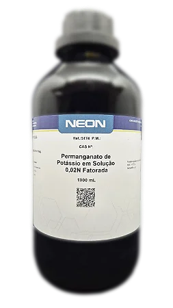 PERMANGANATO DE POTASSIO EM SOLUCAO 0,02N FATORADA 1L *SSP*