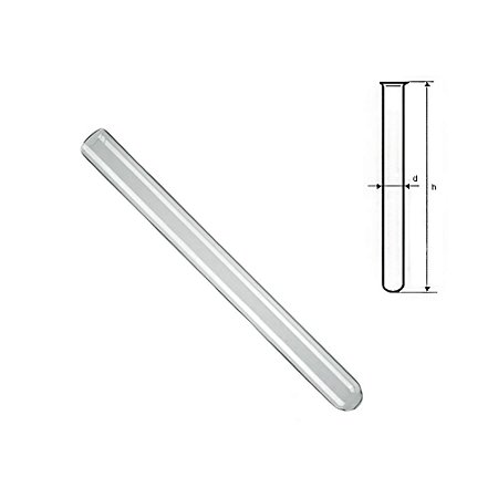 TUBO DE ENSAIO DE VIDRO NEUTRO COM ORLA 20X250MM 63ML