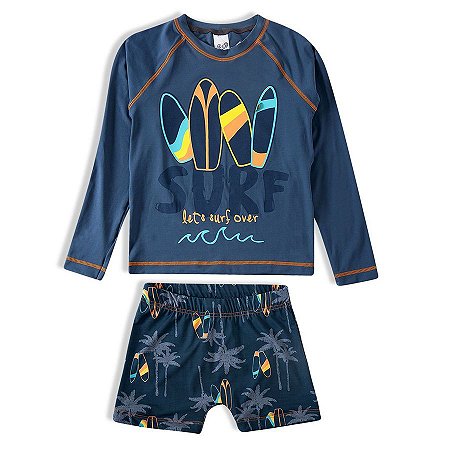 Conjunto De Praia Juvenil Com Proteção Solar Surf Tip Top
