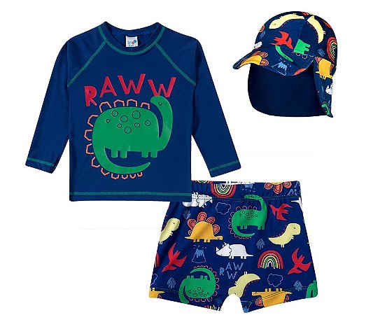 Roupa de praia infantil best sale com proteção solar tip top