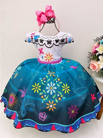 Vestido Infantil Mirabel Encanto Luxo