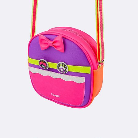 Bolsa Infantil Customizável Monstrinhos Pink Pampili