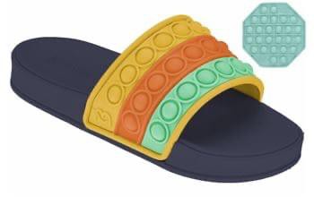 Chinelo Slide Menino Pop It Marinho Kidy