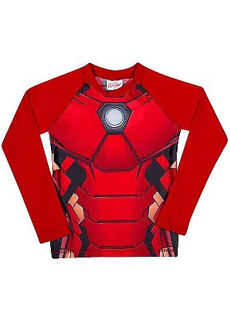 Camiseta Tip Top Homem De Ferro Vermelha - Compre Agora