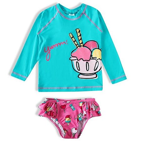 Conjunto Praia Kids Sorvetinho Proteção Tip Top