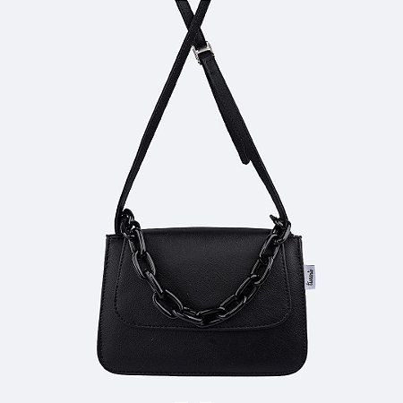 Bolsa Tiracolo Tweenie Corrente Preta Pampili