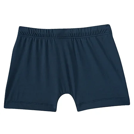 Shorts praia estampa lisa elastano liso kids tip top Preto