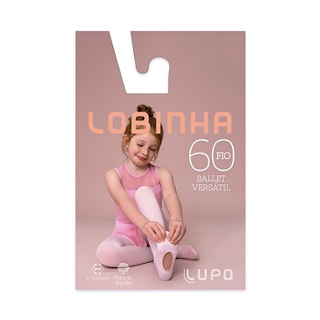 Meia-Calça Ballet Infantil - Fio 60 - Lobinha/Lupo - Perollas Kids