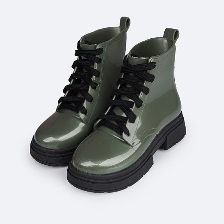Bota Coturno Feminina Tweenie Ibiza Glee Verde Militar