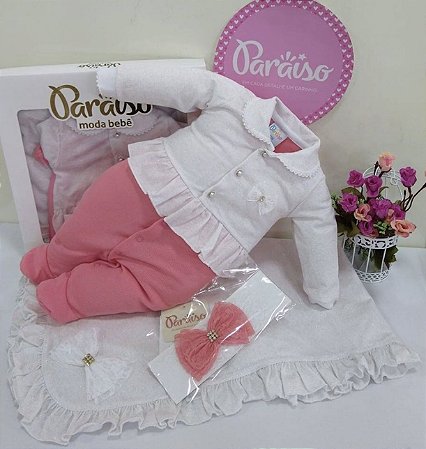 saída de maternidade para bebê menina