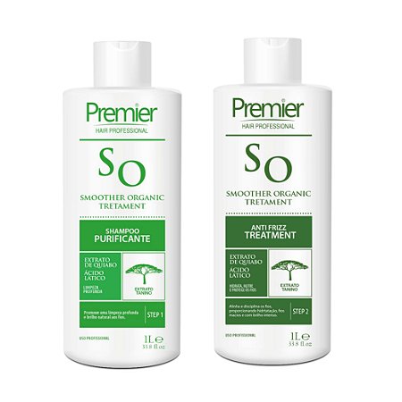 Escova Progressiva Sem Formol Smoother Organic Kit 1L