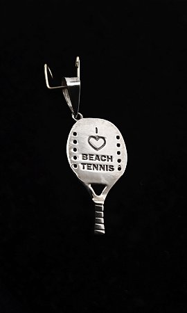 Pingente Raquete de Beach Tennis Prata 950