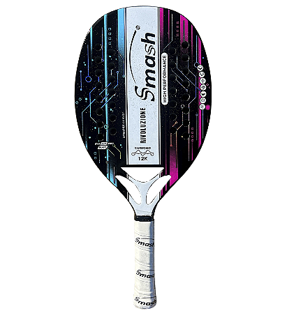 Raquete de Beach Tennis Smash BT Rivoluzione High Performance Full Carbon 12K | Potência e Performance Premium