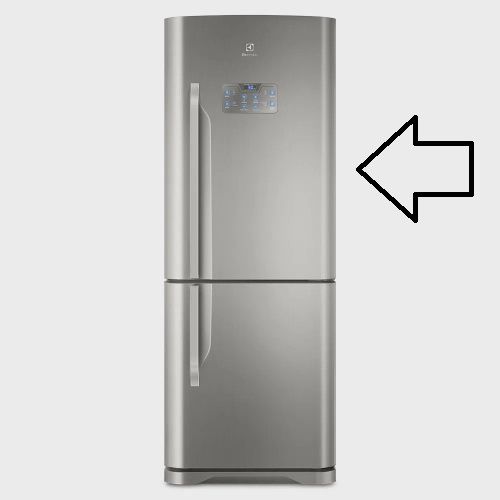Porta do refrigerador Inox Electrolux DB52X / IB52X A99611506 70202762 Original [1,0,0]