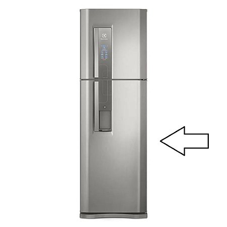 Porta do refrigerador Inox Electrolux DW44S 70007853  Original [1,0,0]