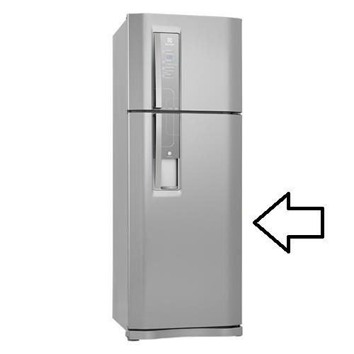 Porta do refrigerador Inox Electrolux DW52X 70201753  Original [1,0,0]