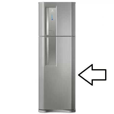Porta do refrigerador Inox Electrolux TF42S A12978601  Original [1,0,0]