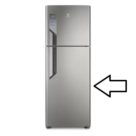 Porta do refrigerador Inox Electrolux TF56S A12154206 A12154202 Original [1,0,0]