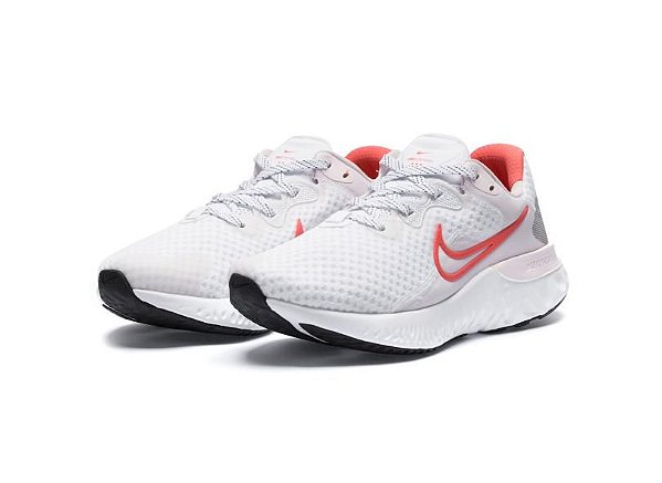 Tenis Nike Renew Run 2 Feminino Branco Vermelho - Marathon Artigos  Esportivos