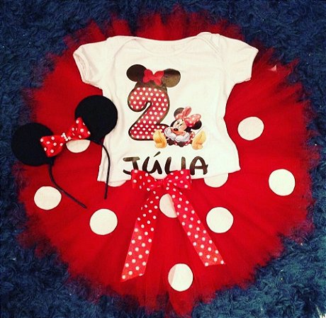 saia tule da minnie