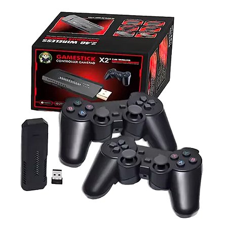 Vídeo Game Stick Retro Com 30mil Jogos Retro 2 Controles Sem Fio