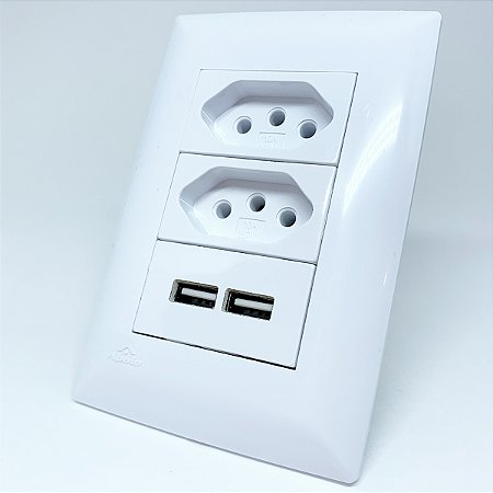 TOMADA USB PAREDE MASTER 19