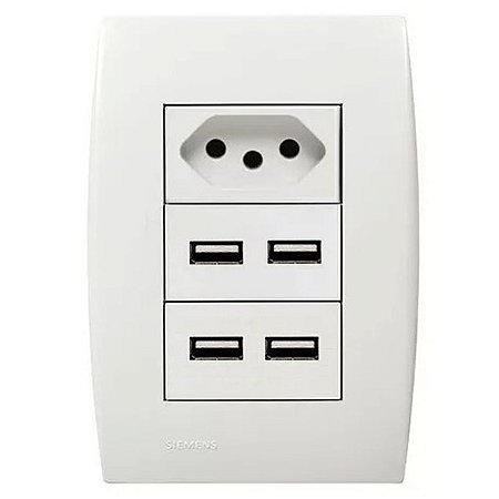 TOMADA USB PAREDE MASTER 21