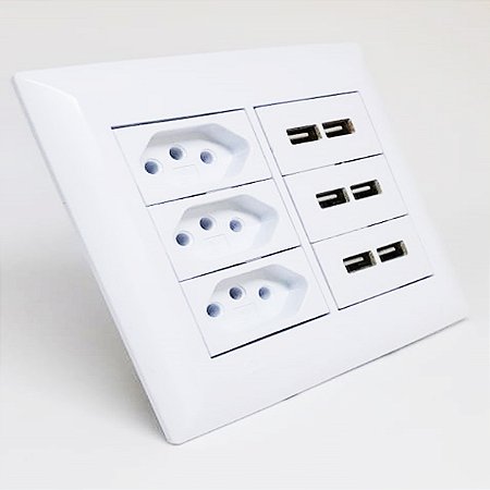 TOMADA USB PAREDE MASTER 100
