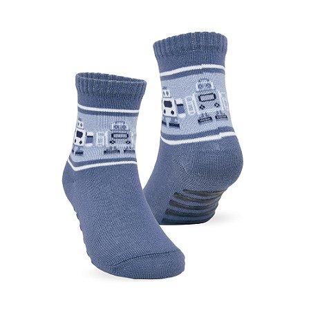 MEIA BEBÊ MENINOS - COM ANTIDERRAPANTE