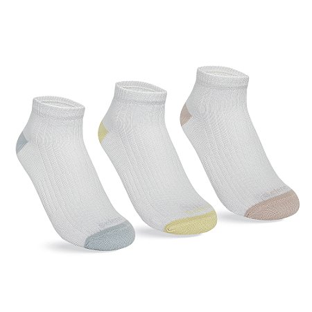 MEIA SAPATILHA ESPORTIVA - KIT 3 PARES