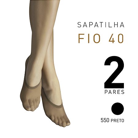 MEIA SAPATILHA - FIO 40