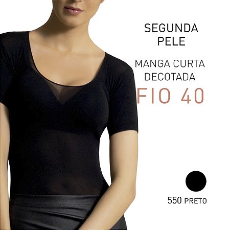 SEGUNDA PELE MANGA CURTA - FIO 40