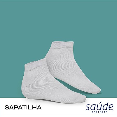 MEIA SAPATILHA ESPORTIVA - LINHA SAUDE/CONFORTO