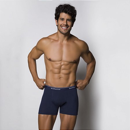 CUECA BOXER ALGODÃO - KIT COM 2 UNIDADES