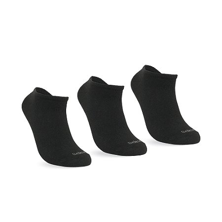 MEIA ESPORTIVA SAPATILHA - KIT 3 PARES