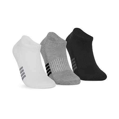 MEIA SAPATILHA ESPORTIVA - KIT 3 PARES