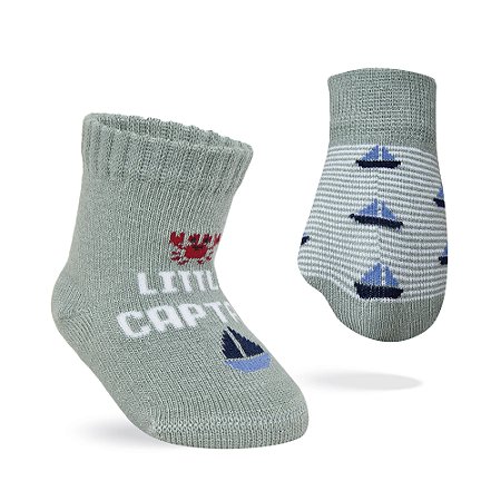 MEIA RECEM NASCIDO + LUVA KIT 2P