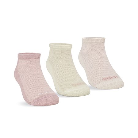 MEIA INFANTIL CANO CURTO - KIT 3 PARES