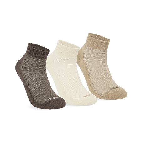 MEIA ESPORTIVA CANO CURTO - KIT 3P