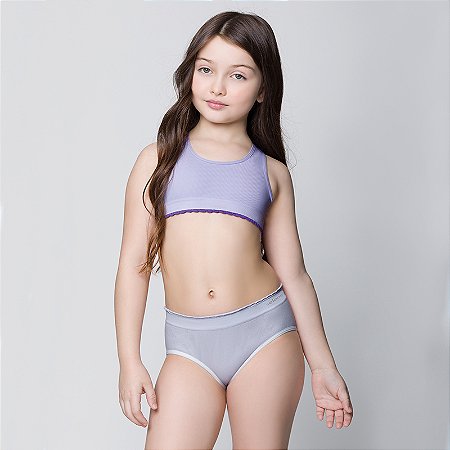 CALCINHA INFANTIL SEM COSTURA - KIT 2 UNIDADES